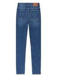 Wrangler Dżinsy - Skinny fit - w kolorze niebieskim rozmiar: W33/L32. Niebieskie jeansy Wrangler, l, z aplikacjami, z podwyższonym stanem. Za 150.37 zł.