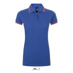 Damska koszulka polo Sol's Pasadena. Niebieskie koszulki polo SOL'S, s, bez wzorów, z bawełny, bez kołnierzyka, bez ramiączek. Za 134.50 zł.