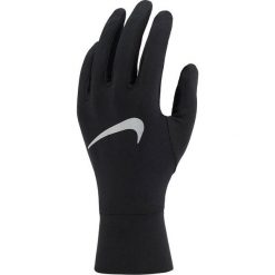 Rękawiczki do biegania damskie Nike Dri-Fit Accelerate. Zielone rękawiczki Nike, bez wzorów, sportowe. Za 159.99 zł.