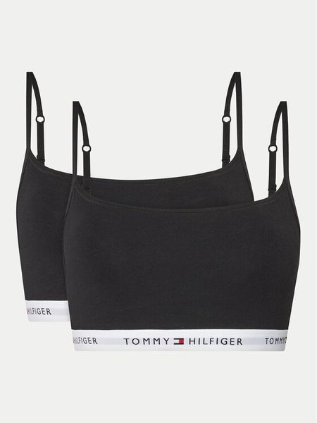 Tommy Hilfiger Komplet biustonoszy topów UW0UW05528 Czarny. Czarne biustonosze TOMMY HILFIGER, bez wzorów, z bawełny. Za 149.99 zł.