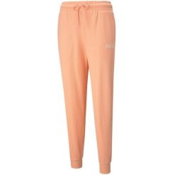 Spodnie damskie Puma Modern Basics High brzoskwiniowe. Brązowe spodnie sportowe Puma, xl, bez wzorów. Za 120.01 zł.
