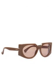 Max Mara Okulary przeciwsłoneczne MM0123 56E Brązowy. Brązowe okulary przeciwsłoneczne Max Mara, bez wzorów, z tworzywa sztucznego. Za 1,079.00 zł.