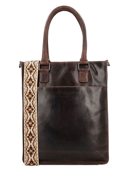 HIDE & STITCHES Skórzana torebka w kolorze brązowym - 30 x 36 x 9 cm rozmiar: onesize. Brązowe torby na ramię HIDE & STITCHES, bez wzorów, z materiału, przez ramię, bez dodatków. Za 277.36 zł.