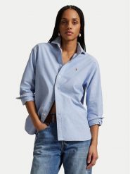Polo Ralph Lauren Koszula 211956604002 Niebieski jasny Relaxed Fit. Niebieskie koszule Polo Ralph Lauren, xl, bez wzorów, z bawełny, bez kołnierzyka, bez ramiączek. Za 769.99 zł.