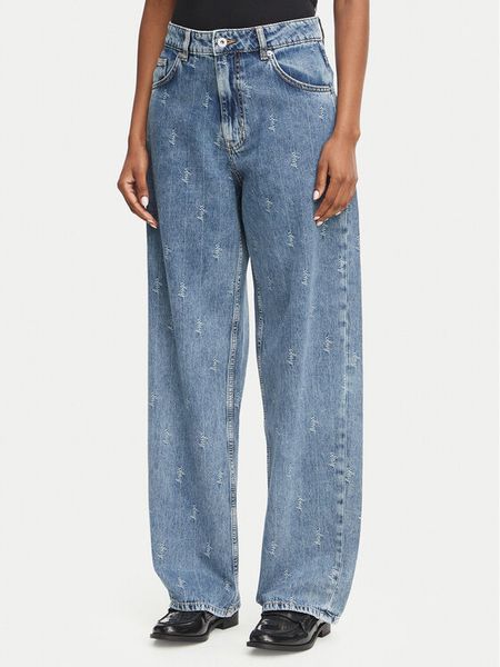 HUGO Jeansy 50567343 Niebieski Straight Leg. Niebieskie jeansy Hugo, bez wzorów. Za 509.99 zł.