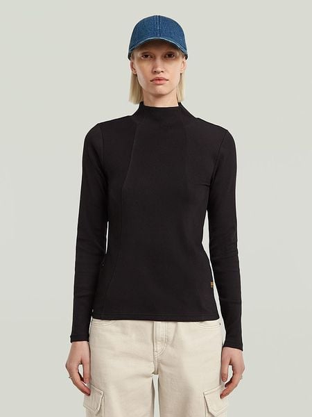 G-Star Koszulka w kolorze czarnym rozmiar: M. Czarne bluzki G-Star, m, bez wzorów, retro, bez kołnierzyka, bez ramiączek. Za 164.95 zł.
