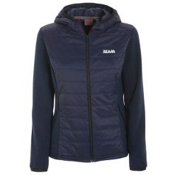 Bluza Polarowa Slam Act Ws Hybrydowa Damskie. Niebieskie bluzy SLAM, s, bez wzorów, z materiału, z kapturem. Za 695.99 zł.