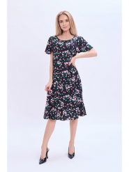 Marks & Spencer Sukienka w kolorze czarno-jasnoróżowym rozmiar: 38. Czarne sukienki Marks & Spencer, bez wzorów, z wiskozy, bez kołnierzyka, bez ramiączek, midi. Za 88.02 zł.