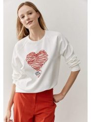 More & More Bluza w kolorze biało-czerwonym rozmiar: 42. Białe bluzy More & More, bez wzorów, bez kaptura. Za 171.28 zł.