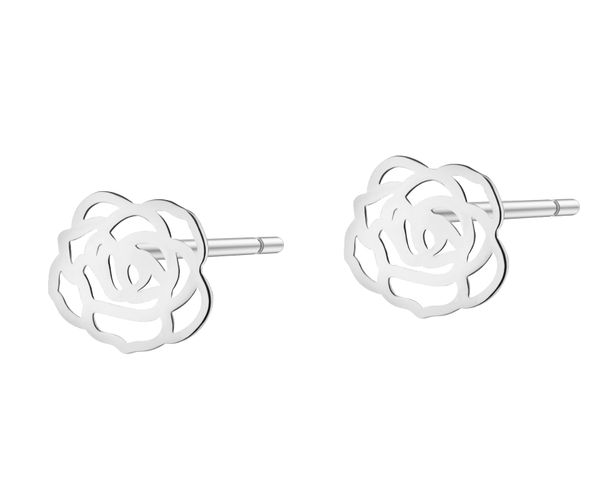 Kolczyki srebrne - kwiaty. Szare kolczyki Apart, srebrne. Za 119.00 zł.