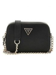 Guess Torebka w kolorze czarnym - 20 x 13 x 7 cm rozmiar: onesize. Czarne torby na ramię Guess, z aplikacjami, z materiału, na ramię, bez dodatków. Za 347.99 zł.