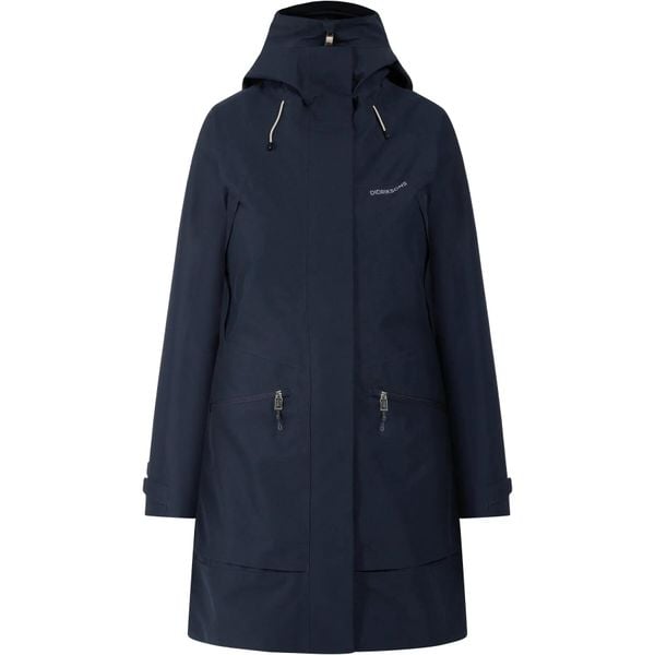 Parka dla kobiet Didriksons Ilma. Niebieskie parki Didriksons, na jesień, m, eleganckie, bez kaptura. Za 1,016.95 zł.