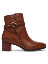 Pikolinos Botki Calafat W1Z-8914 Brązowy. Brązowe botki Pikolinos, bez wzorów, ze skóry, bez obcasa, na słupku, bez zapięcia. Za 759.99 zł.