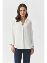 TATUUM Bluzka w kolorze białym rozmiar: 46. Białe bluzki Tatuum, bez wzorów, z wiskozy, bez kołnierzyka, bez ramiączek. Za 144.58 zł.