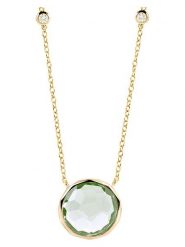 OR Carats Złoty naszyjnik z diamentem i ametystem - dł. 40 cm rozmiar: onesize. Zielone naszyjniki OR Carats, z ametystem, złote. Za 1,217.99 zł.