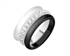 Pierścionek ze stali szlachetnej z cyrkoniami. Pierścionki Elixa, z cyrkonią, ze stali. Za 189.00 zł.