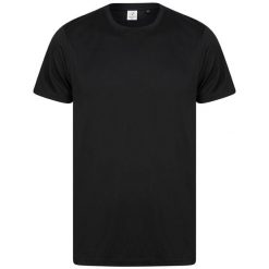 Koszulka Z Poliestru Z Recyklingu Dla Dorosłych Unisex. Czarne bluzki TOMBO, xl, bez wzorów, sportowe, bez kołnierzyka, bez ramiączek. Za 63.99 zł.