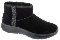 Buty zimowe damskie, On-The-GO Encore - Fireside. Czarne trekkingi Skechers, z materiału, trekkingowe. Za 239.99 zł.