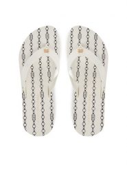 Tommy Hilfiger Japonki Im Th Chainprint Midwedge Sandal FW0FW08527 Biały. Białe klapki TOMMY HILFIGER, bez wzorów, z materiału, bez obcasa. Za 149.99 zł.