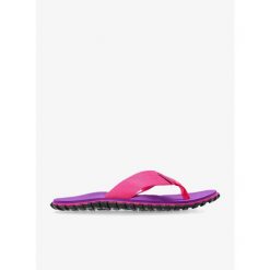 Japonki damskie Gumbies Duckbill Flip-Flops. Fioletowe klapki Gumbies, bez wzorów, bez obcasa. Za 91.99 zł.