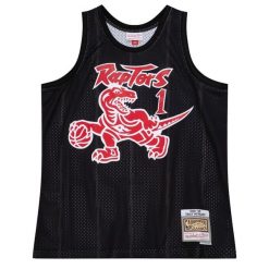 Koszulka Nba Toronto Raptors Tracy McGrady. Czarne bluzki Mitchell & Ness, bez wzorów, sportowe, bez kołnierzyka, bez ramiączek. Za 553.50 zł.