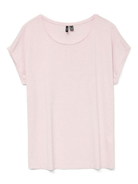 Vero Moda Koszulka w kolorze jasnoróżowym rozmiar: S. Różowe bluzki Vero Moda, s, bez wzorów, z wiskozy, klasyczne, bez kołnierzyka, bez ramiączek. Za 73.95 zł.