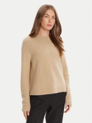 BOSS Sweter Febisan 50478315 Beżowy Regular Fit. Brązowe swetry Boss, s, bez wzorów, z wełny, bez ramiączek. Za 799.99 zł.