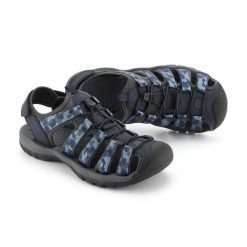 Sandały turystyczne unisex z zakrytym noskiem Alpine Pro Awede. Niebieskie sandały Alpine Pro, bez wzorów, sportowe, bez obcasa, bez zapięcia. W wyprzedaży za 179.00 zł.