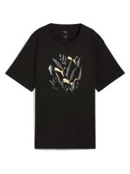 Puma Koszulka w kolorze czarnym rozmiar: L. Czarne bluzki Puma, l, bez wzorów, bez kołnierzyka, bez ramiączek. Za 65.69 zł.