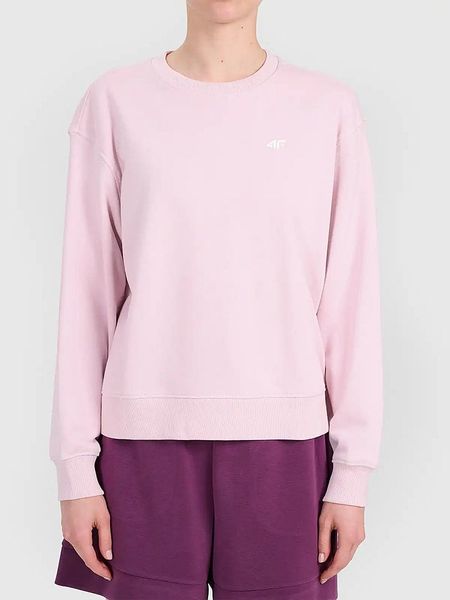 4F Bluza w kolorze jasnoróżowym rozmiar: XS. Różowe bluzy 4f, xs, bez wzorów, bez kaptura. Za 89.95 zł.
