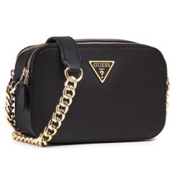 Torebka Guess. Czarne listonoszki Guess, z aplikacjami, bez dodatków. Za 339.99 zł.