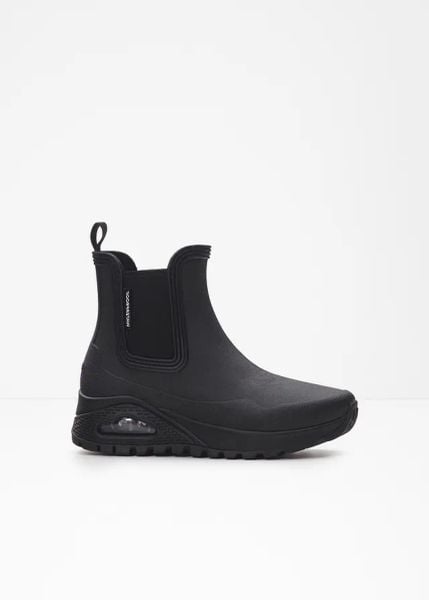 Kalosze Skechers. Czarne kalosze bonprix, bez wzorów. Za 359.99 zł.
