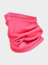 4F Szal-koło w kolorze różowym rozmiar: onesize. Różowe szaliki 4f, bez wzorów, z materiału. Za 43.99 zł.