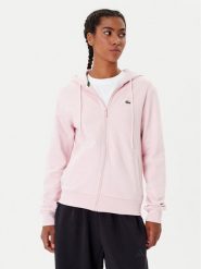 Lacoste Bluza SF5256 Różowy Regular Fit. Czerwone bluzy Lacoste, bez wzorów, z bawełny, bez kaptura. Za 639.99 zł.