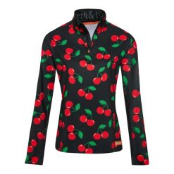 Bluza narciarska Damska Gareth & Lucas The One Hundred and Ten. Czarne bluzy GARETH & LUCAS, na zimę, bez wzorów, z elastanu, bez kaptura. Za 229.99 zł.