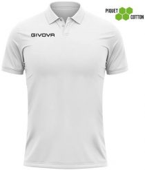 Polo Shirt Givova Polo Cotone Piquet Summer White. Białe koszulki polo Givova, l, bez wzorów, z bawełny, bez kołnierzyka, bez ramiączek. Za 62.07 zł.