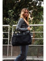 Victor & Hugo Paris Skórzana torba podróżna "Sky" w kolorze czarnym - 44 x 32 x 14 cm rozmiar: onesize. Czarne torby na laptopa Victor & Hugo Paris, bez wzorów, z materiału. Za 369.84 zł.