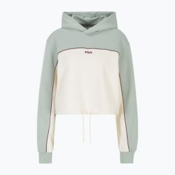 Bluza damska FILA Laagna Blocked Hoody. Zielone bluzy Fila, bez wzorów, bez kaptura. Za 199.99 zł.