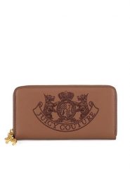 Juicy Couture Duży Portfel Damski BIJXT8652WVP Brązowy. Brązowe portfele Juicy Couture, bez wzorów, z tworzywa sztucznego. Za 159.99 zł.