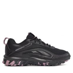 Buty do biegania Reebok. Czarne obuwie sportowe Reebok, bez zapięcia, do biegania. Za 199.99 zł.
