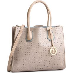 Torebka MONNARI - BAG2280-015 Taupe With Blue. Brązowe torebki klasyczne Monnari, bez wzorów, ze skóry ekologicznej, bez dodatków. W wyprzedaży za 129.00 zł.