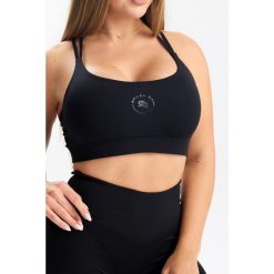 Stanik sportowy fitness Rough Radical Pure Flow Bra. Czarne bielizna sportowa ROUGH RADICAL, m, bez wzorów. W wyprzedaży za 110.42 zł.