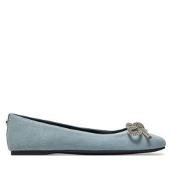 Baleriny Steve Madden. Niebieskie baleriny Steve Madden, bez wzorów, bez obcasa. Za 269.99 zł.