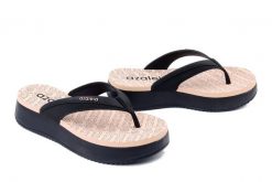 AZALEIA 19180 Maria BM637 black/beige, klapki japonki damskie. Czarne klapki Azaleia, bez wzorów, bez obcasa. Za 184.90 zł.