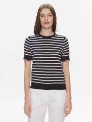 Tommy Hilfiger Sweter WW0WW38724 Czarny Regular Fit. Czarne swetry TOMMY HILFIGER, s, bez wzorów, z bawełny, bez ramiączek. Za 269.99 zł.
