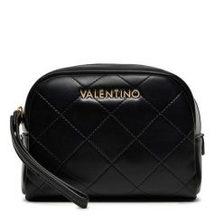 Kosmetyczka Valentino. Czarne kufry i kosmetyczki Valentino, bez wzorów, bez dodatków. Za 139.99 zł.