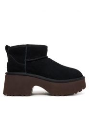 Ugg Śniegowce W Classic Ultra Mini 1158311 Czarny. Czarne trapery i śniegowce UGG, ze skóry. Za 839.99 zł.