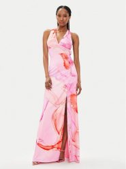 Fracomina Sukienka letnia FQ24SD3013W470N4 Różowy Slim Fit. Czerwone sukienki Fracomina, na lato, xs, bez wzorów, z syntetyku, bez kołnierzyka, bez ramiączek. Za 619.99 zł.