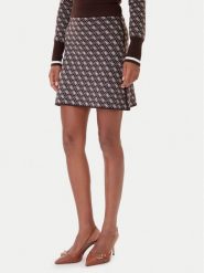 Guess Spódnica ołówkowa W5BD81 Z3JD2 Brązowy ciemny Slim Fit. Brązowe spódnice Guess, xs, z aplikacjami, z syntetyku, ołówkowe. Za 264.99 zł.