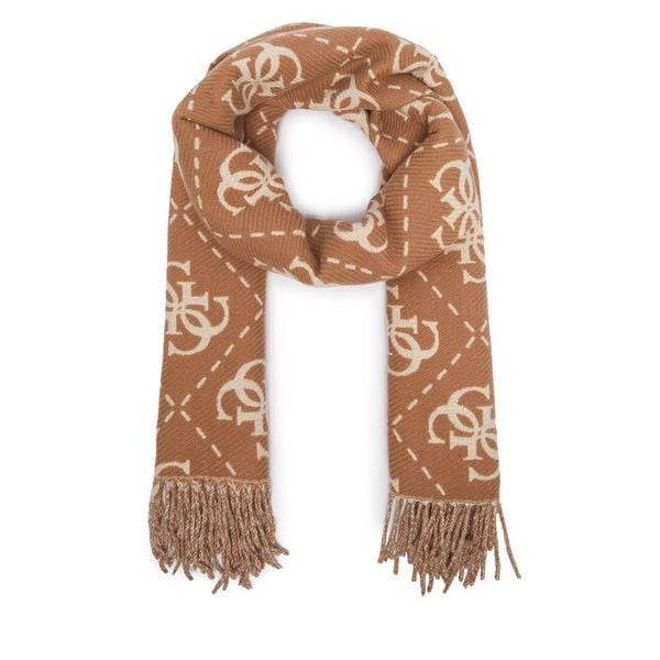 Szalik Guess. Brązowe szaliki Guess, z aplikacjami. Za 234.99 zł.